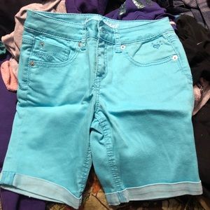 Girls jean shorts knee length